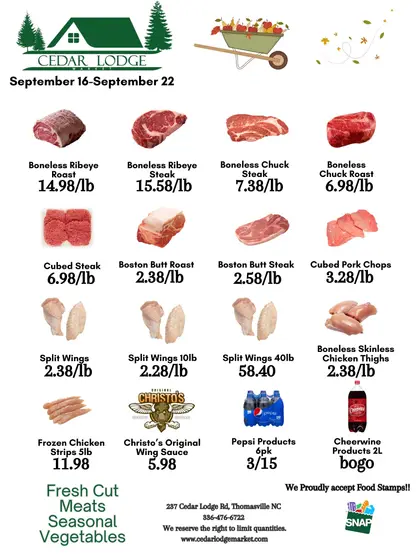 Cedar Lodge Market Weekly Ad