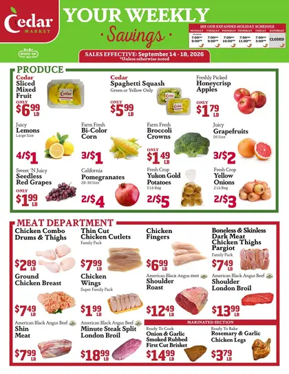 Cedar Market Weekly Ad
