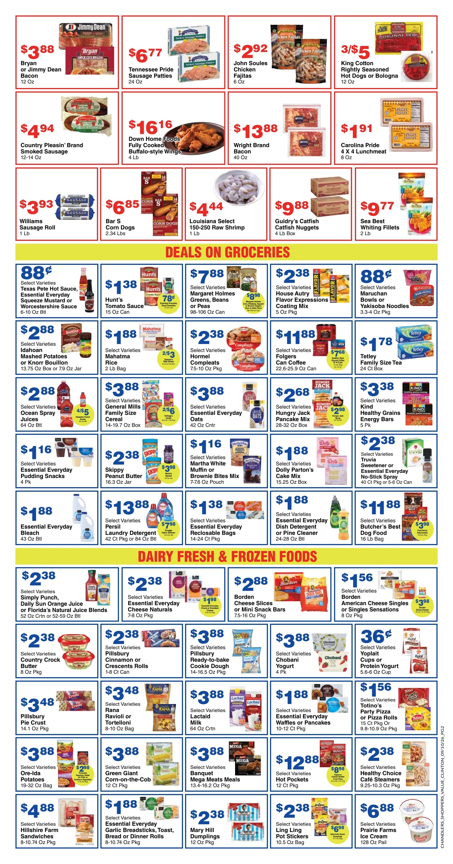 Chandler's Stores weekly ad page 2