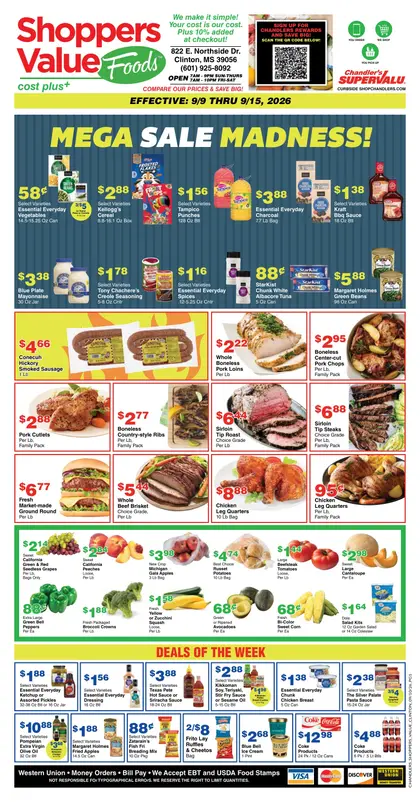 Chandler's Stores Weekly Ad