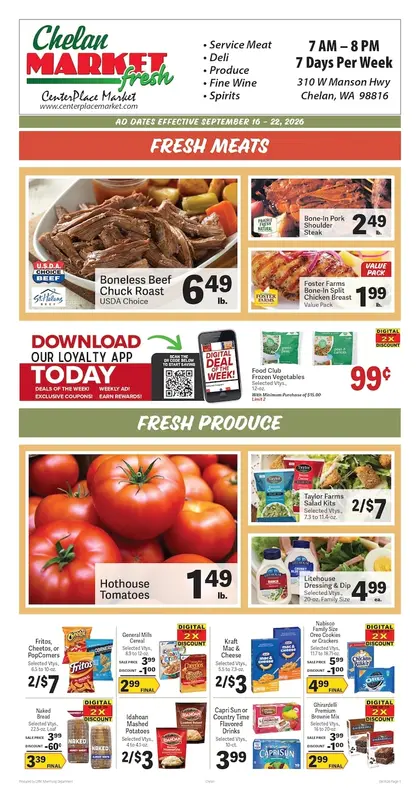 Chelan Market Fresh Weekly Ad