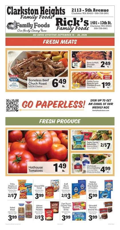 Clarkston Heights Family Foods Weekly Ad