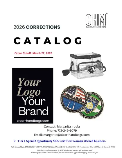 Clear Handbags & More Corrections Week Gifts Catalog Weekly Ad