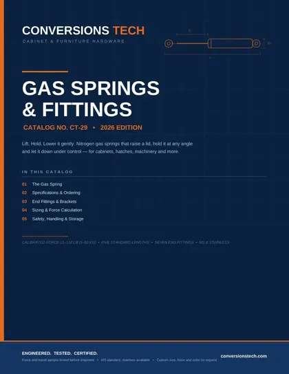 Conversions Tech Gas Springs Catalog Weekly Ad