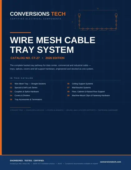 Conversions Tech Wire Mesh Cable Tray Catalog Weekly Ad