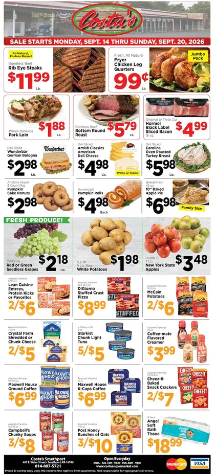 Costa's Supermarket Weekly Ad