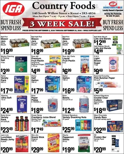Country Foods IGA Monthly Specials Weekly Ad