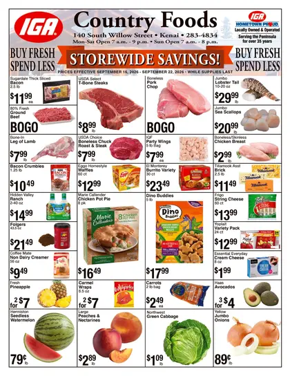 Country Foods IGA Weekly Ad