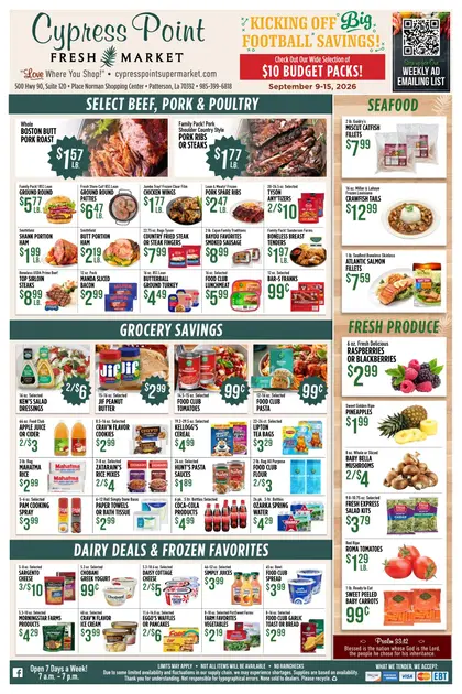 Cypress Point Fresh Market Weekly Ad