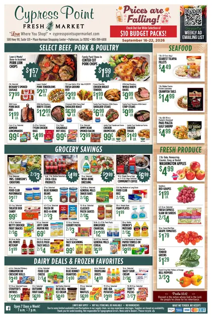 Cypress Point Fresh Market Weekly Ad