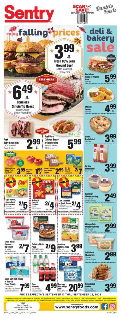 Daniels Sentry Weekly Ad
