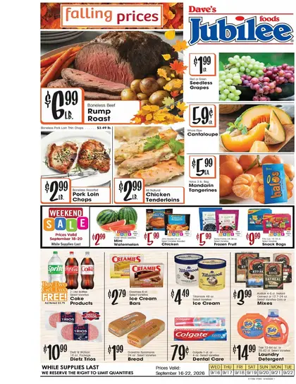 Dave's Jubilee Weekly Ad