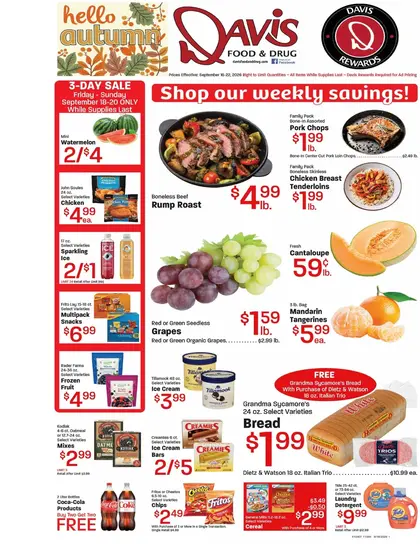Davis Food & Drug Weekly Ad