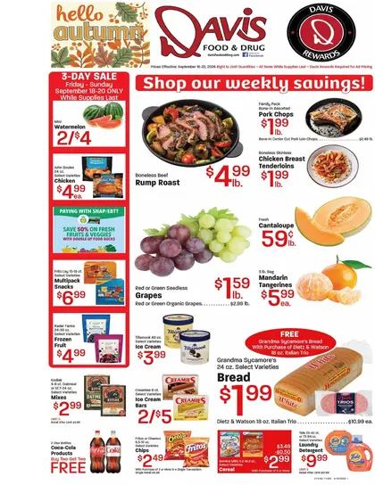 Davis Food & Drug Weekly Ad