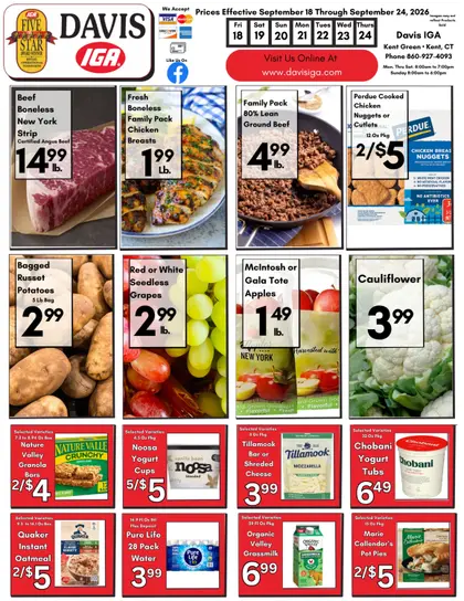 Davis IGA Weekly Ad