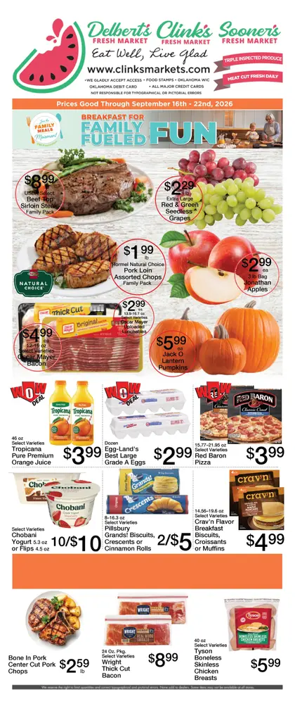 Delbert's Supermarket BREAKFAST FOR FAMILY FUELED FUN Weekly Ad