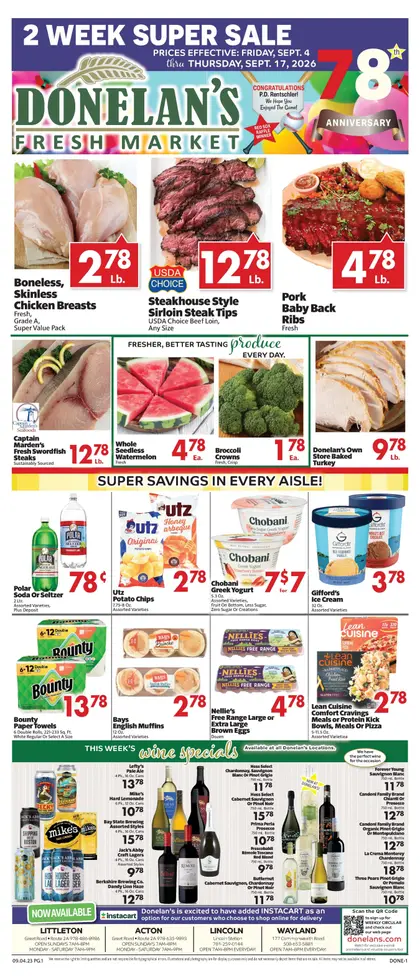 Donelan's Fresh Market Weekly Ad