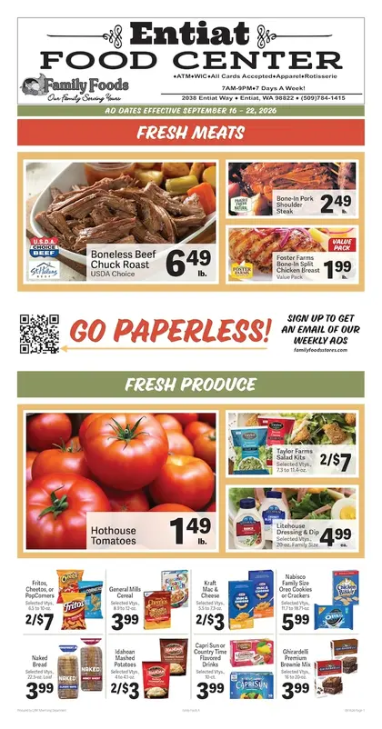 Entiat Food Center Weekly Ad