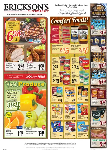 Erickson's Thriftway Weekly Ad