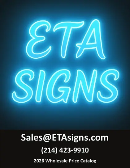 ETA Signs Wholesale Signs Catalog Weekly Ad