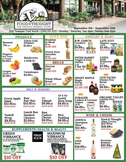 Food & Thought Weekly Ad
