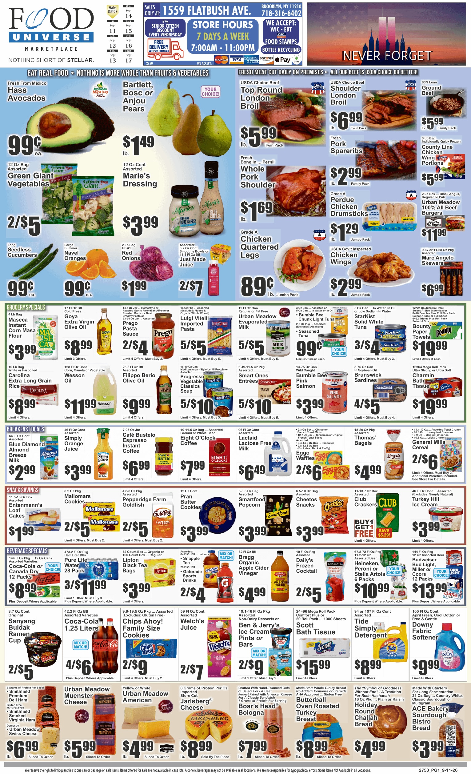 Food Universe weekly ad page 1