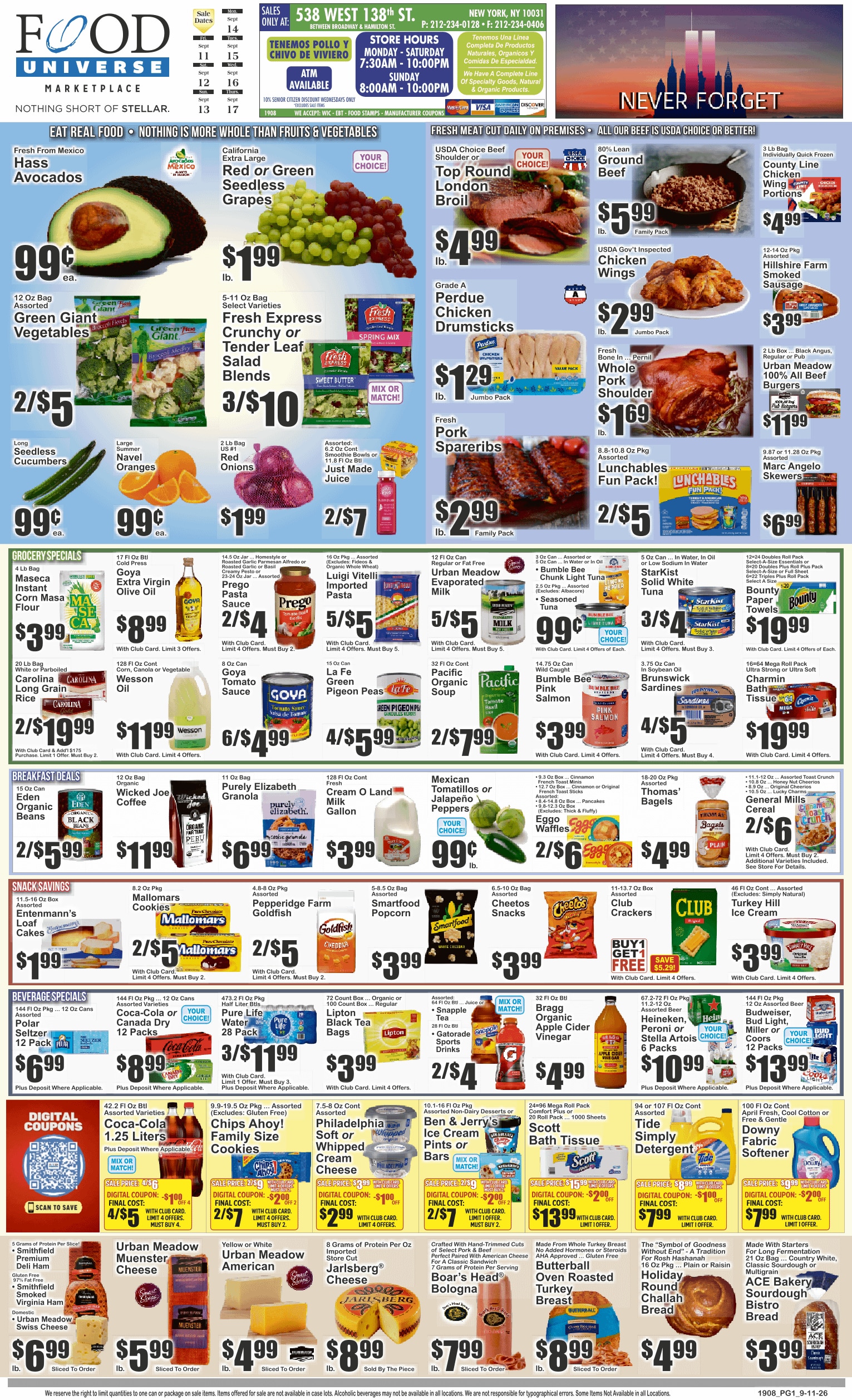 Food Universe weekly ad page 1