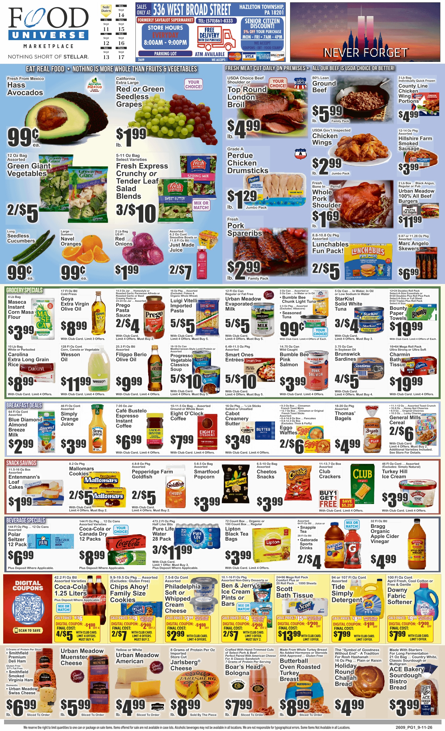 Food Universe weekly ad page 1