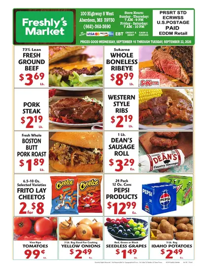 Freshly's Market Weekly Ad