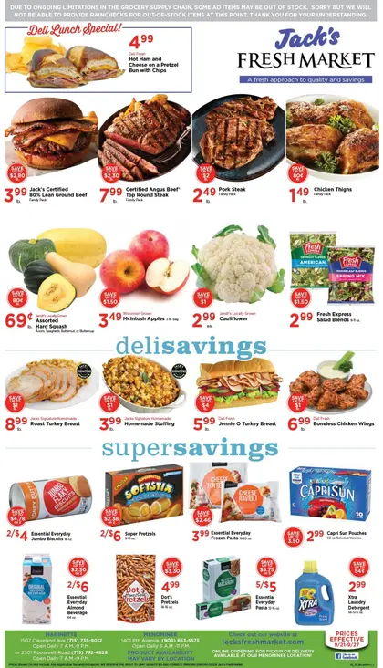 Jack's Fresh Market Weekly Ad