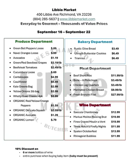 Libbie Market Weekly Ad