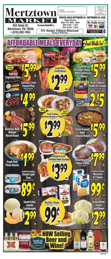 Mertztown Market Weekly Ad