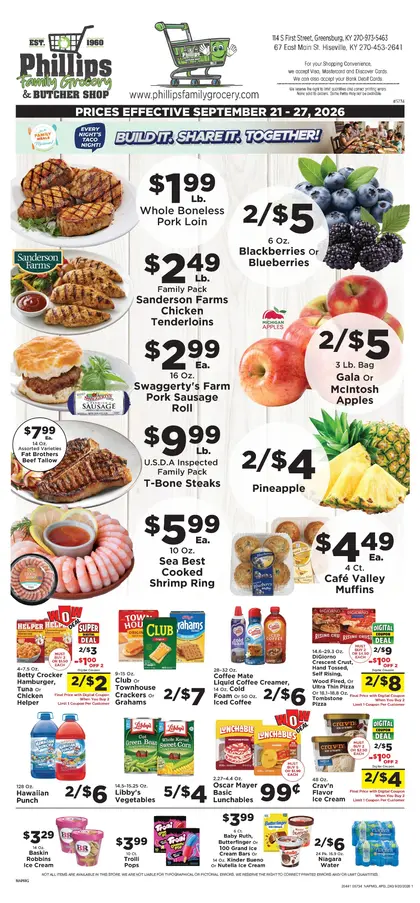 Phillips Family Grocery Weekly Ad