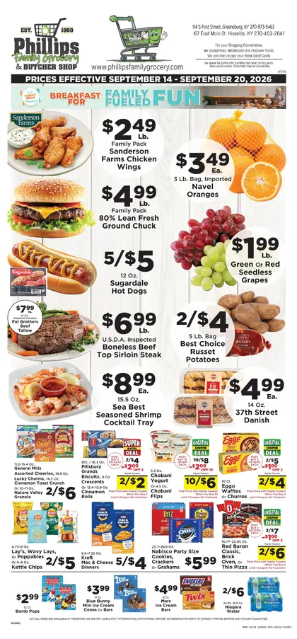 Phillips Family Grocery Weekly Ad