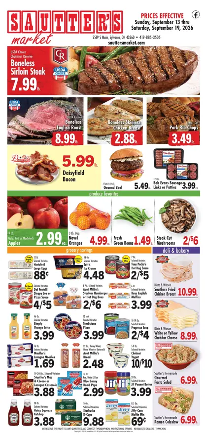 Sautter's Market Weekly Ad