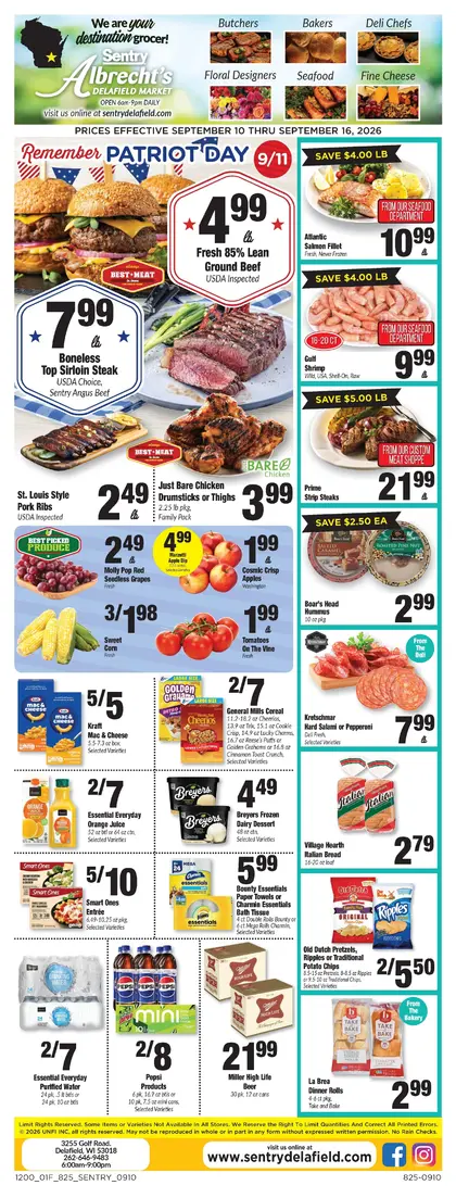 Sentry Delafield Weekly Ad