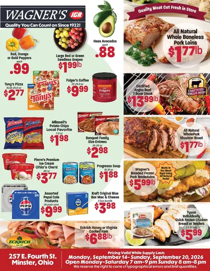 Wagner's IGA Weekly Ad