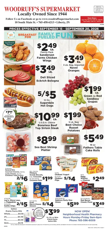 Woodruff's Supermarket Weekly Ad