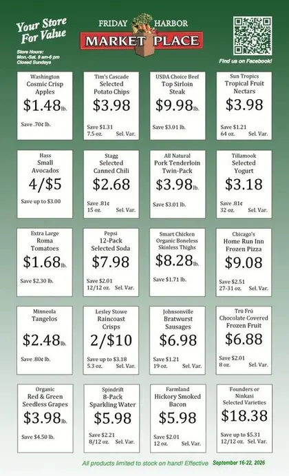 Friday Harbor Marketplace Weekly Ad