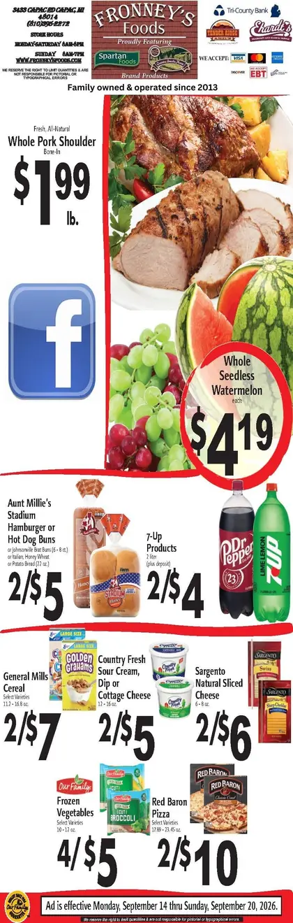 Fronney's Foods Weekly Ad