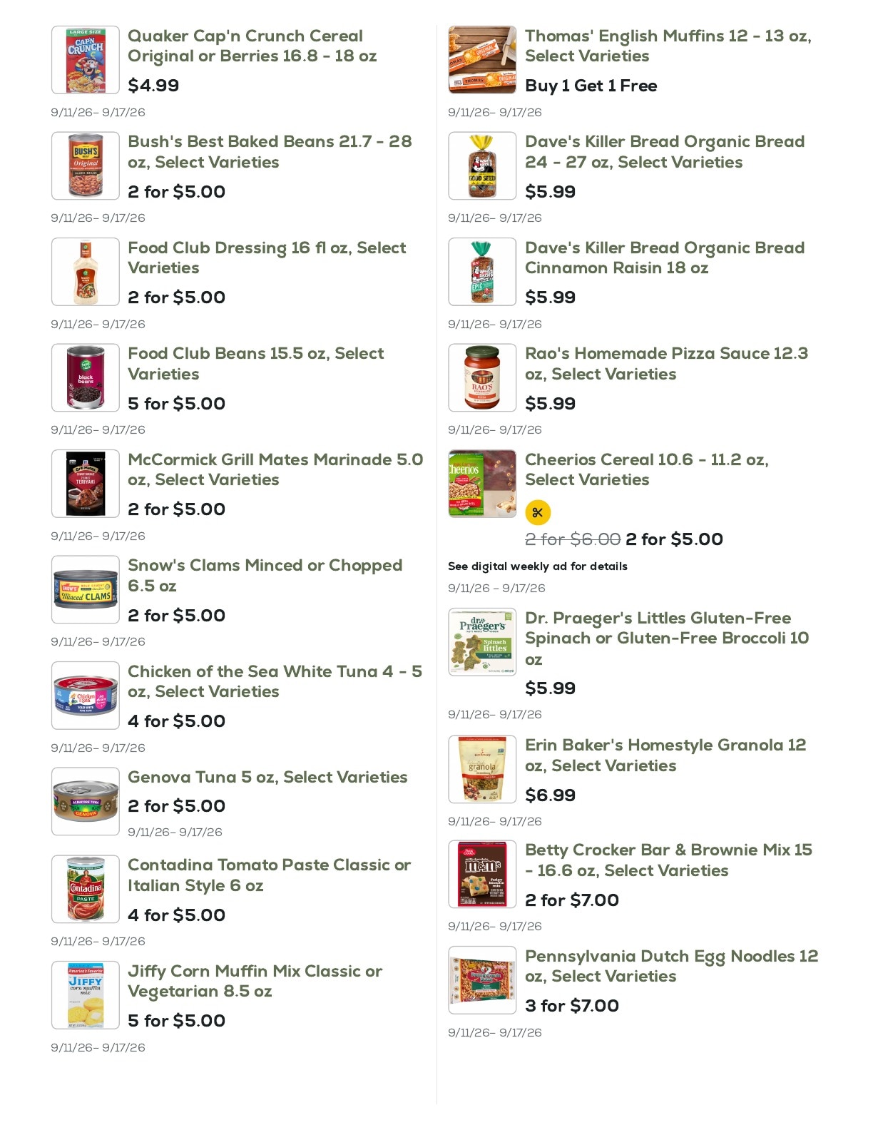 Geissler's Supermarket weekly ad page 16