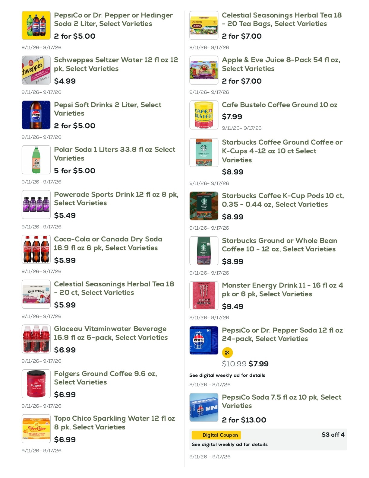 Geissler's Supermarket weekly ad page 20