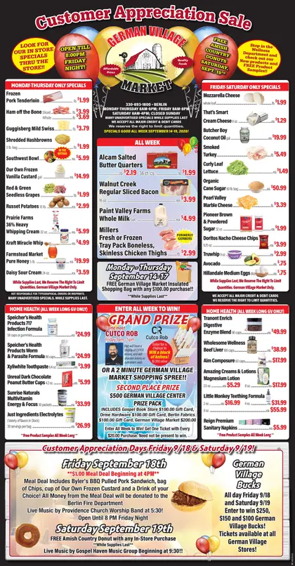 German Village Market & Country Hills Market Weekly Ad