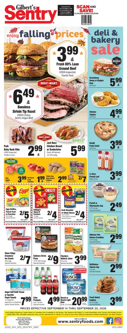 Gilbert's Sentry Foods Weekly Ad
