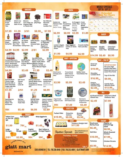 Glatt Mart Weekly Ad