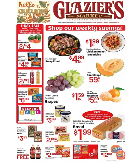 Glazier's Market Weekly Ad