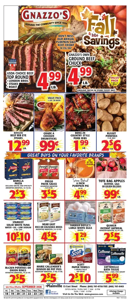 Gnazzo's Food Center Weekly Ad