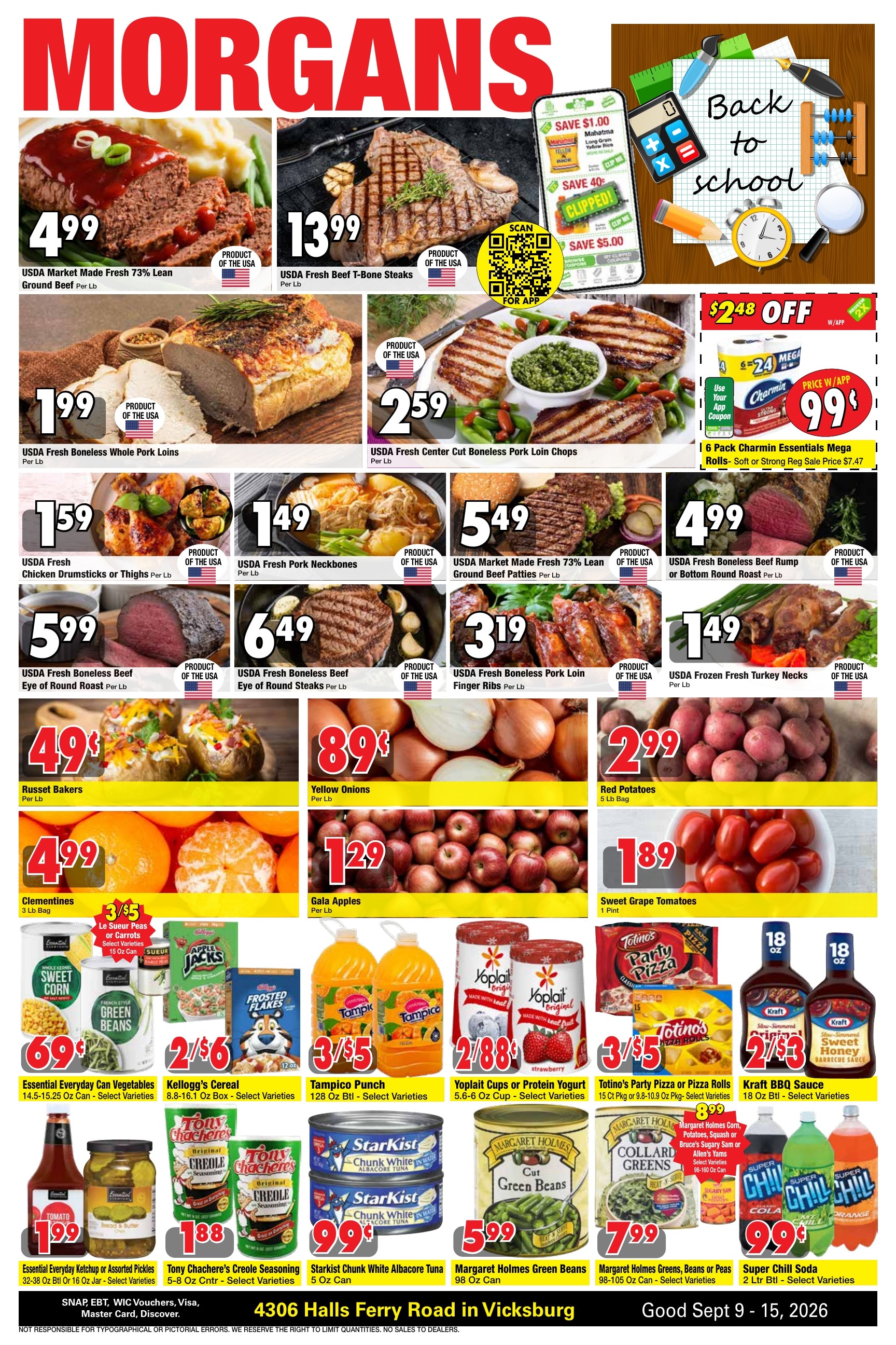 Morgans Supermarket weekly ad page 1