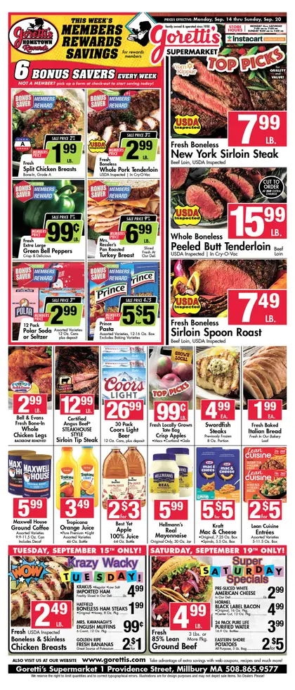 Goretti's Supermarket Circular Sep 20 2026