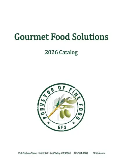 Gourmet Food Solutions Gourmet Foods Catalog Weekly Ad